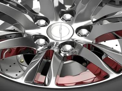 Chrysler 300C 2015 wheel 3D model