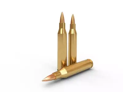 56x57mm Ammo Low-poly 3D model