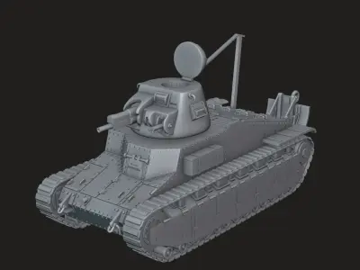 Char Renault D1 3D print model