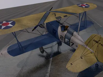 Boeing F4B  -  P-12 3D model