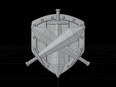 Bronze Tier 3D Illustration 3D model