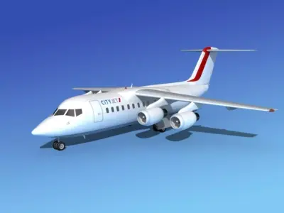 BAe 146-200 CityJet 2 3D model