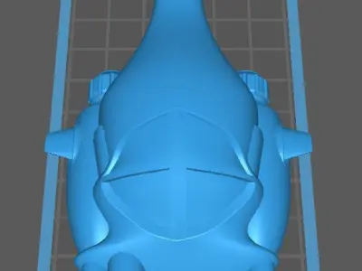 Retro Space Car - 02 3D print model