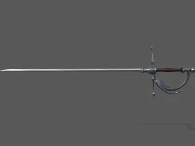 Epee 2 sword Low-poly 3D model