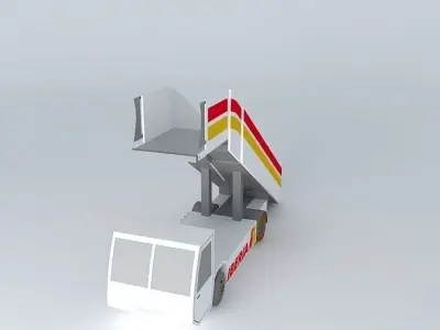 Iberia Airlines Airstairs Free 3D model