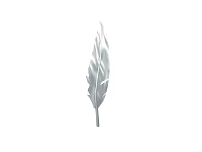 Feathers v1 011 Low-poly 3D model