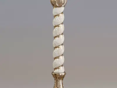 Solomonic column 3D model