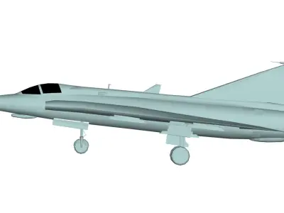Saab-35 Draken 3D model