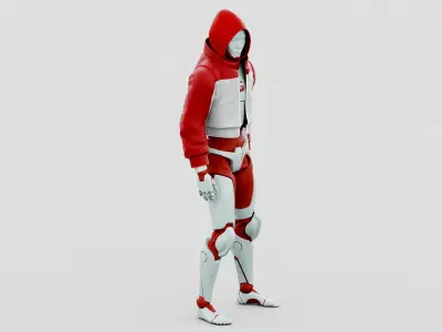 CYBORGTOPIA B-2  Rigged for Unreal Engine - Unity - MIXAMO  3D model