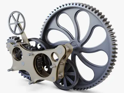 Gear mechanism v 7 3D model