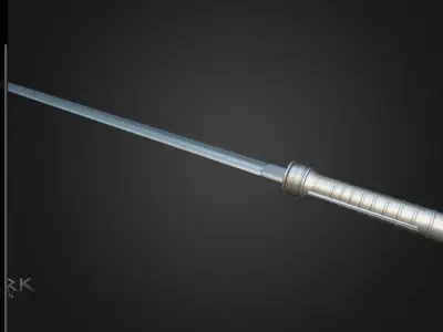 Daywalkers Blade from the Movie Blade Low-poly 3D model