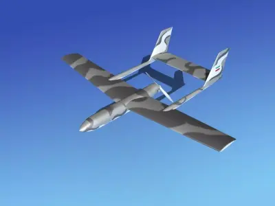 Mohajer 3 Drone V01 3D model