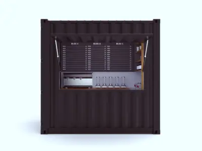 Kiosk Container 3D model