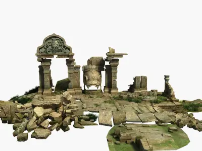 Temple Ruins 3D model