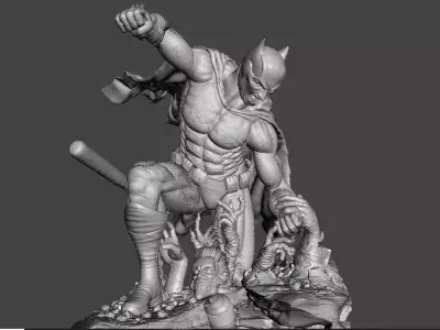 batman 3d model fight for 3d printing  3D print model