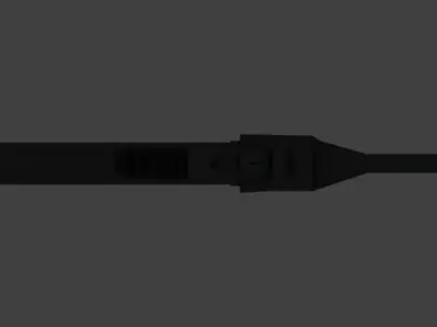 Rail Grenade Launcher Low-poly 3D model