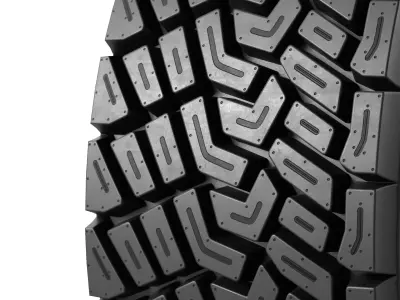 Offroad Car Wheel 1 3D model