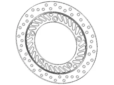 Front Brake Disc Rotor for Honda CBF250 3D model