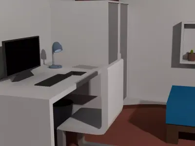 Furniture Pack Free low-poly 3D model purchase