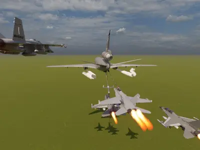 UNITED STATES AIRFORCE AIR REFUELING 3D model