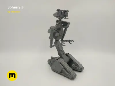 Johnny 5 robot 3D print model