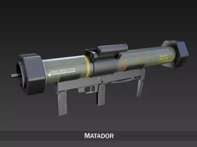 Anti-armor launcher Matador 3D model