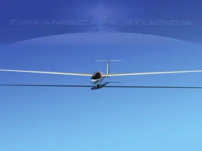 DG-400 17-Metre Motorglider V04 3D model