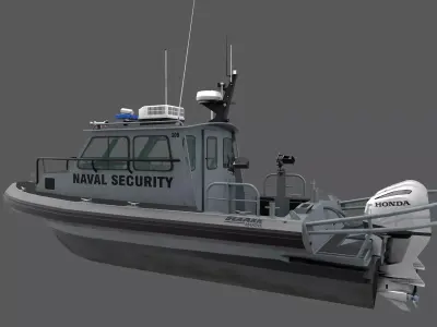 SeaArk Naval Security Low-poly 3D model