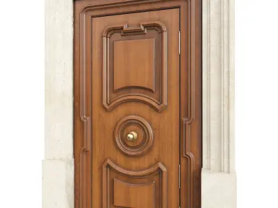 Entrance classic door 115 3D model