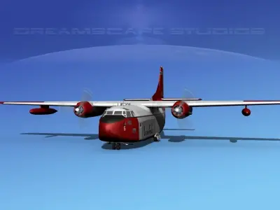 Fairchild C-123B Provider USAF Alaska 3D model