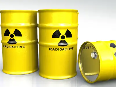 Metal barel 3D model