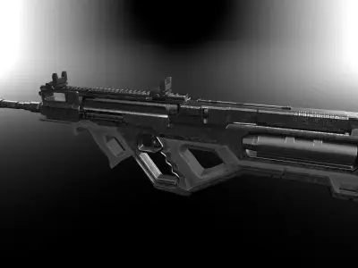 Modern weapon small set 3D model