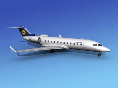 Canadair CRJ200 Lufthansa 3D model