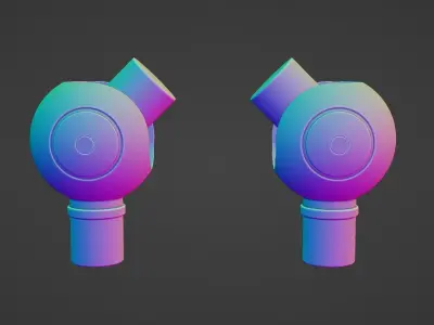 Robot joints 3D model
