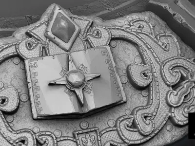 AZTEC PYRAMID ALTAR 3d Model 3D model