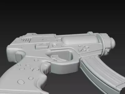 Cute Colorful Sci Fi Toy Blaster 3D print model purchase