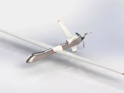 UAV Fixed Wing Atomics MQ-9 Reaper Model Free 3D print model