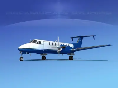 Beechcraft B1900C V07 3D model