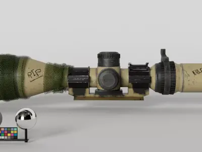 Tactical Scope - Maya Arnold Shader 3D model