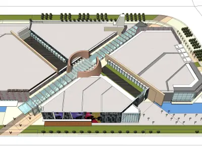 Sketchup Shopping Center 233 3D model