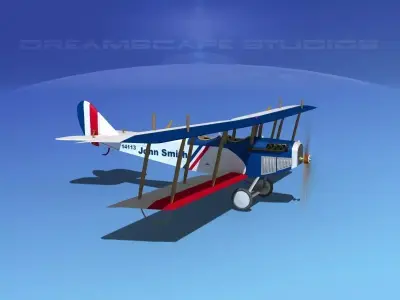 Curtiss JN-2 Jenny Sport 3D model