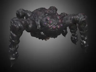 Monster Spider Low-poly 3D model