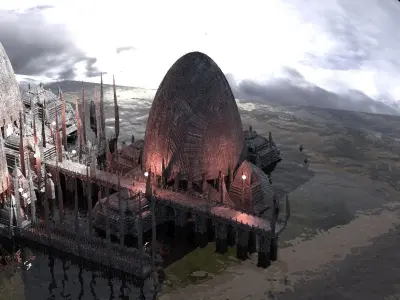 Lava Base Military collection architecture 3D model