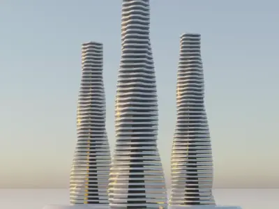 Futuristic Building Concept 3D model
