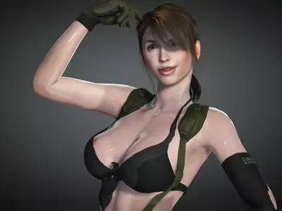 Quiet from Metal Gear Solid 5 3D Model Free low-poly 3D model