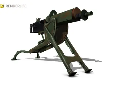 MG08 Gun 3D model