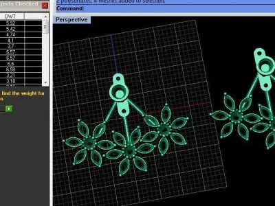 Earring Jackets 3D print model