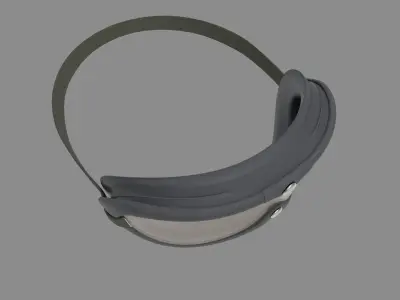 Vintage Military Goggles Low-poly 3D model