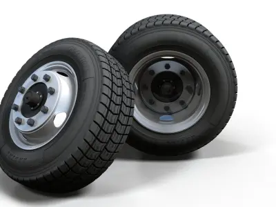 Crago Truck wheels highpoly 3D model