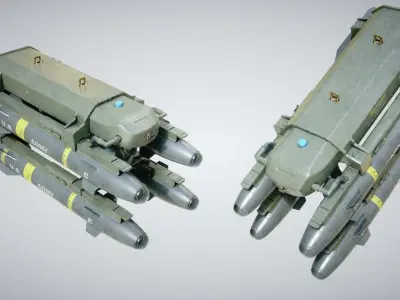 Hellfire Missile Launcher 3D model